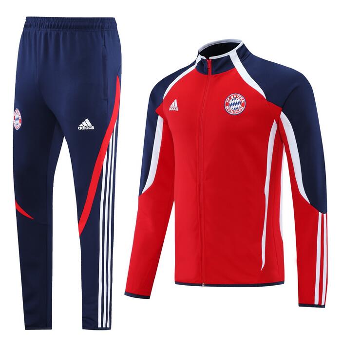 2021/22 Bayern Munich Red Teamgeist Training Kits Jacket with Pants